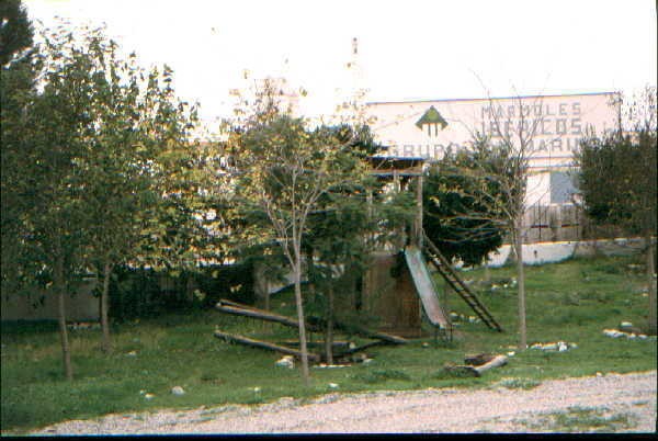 Gate where a siding led to the marble factory at Zurgena