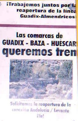 Old poster demanding the re-opening of the line