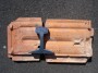 Piece of railway line and roof tile