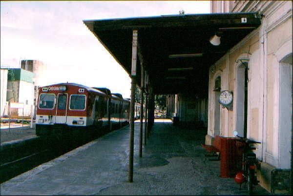 Cercanias train at Aguilas