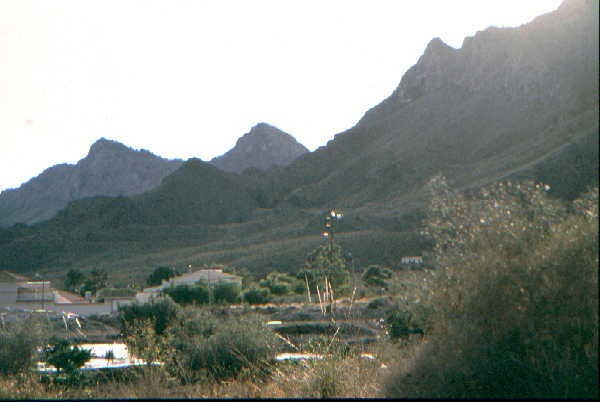 Puerto de los Pienes, a tunnel entrance can just be seen in the centre of the picture