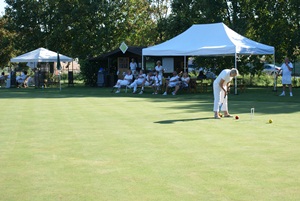 On the lawn