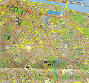 Map showing the club grounds
