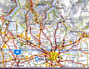 Map showing the club grounds