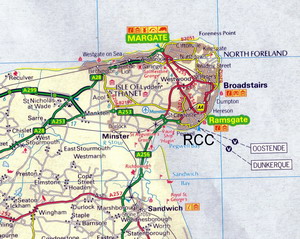 Map showing the club grounds